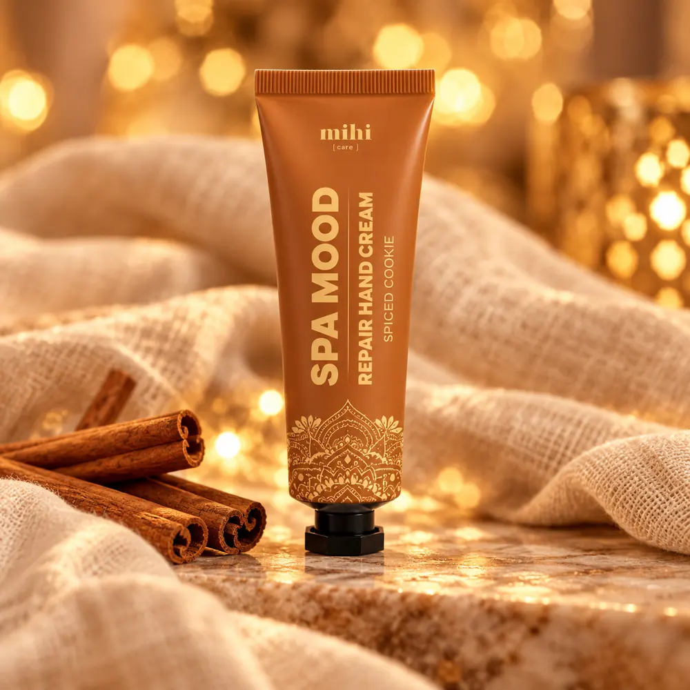 Crème mains réparatrice Biscuit aux épices Spa Mood MIHI — 30 ml — Contient